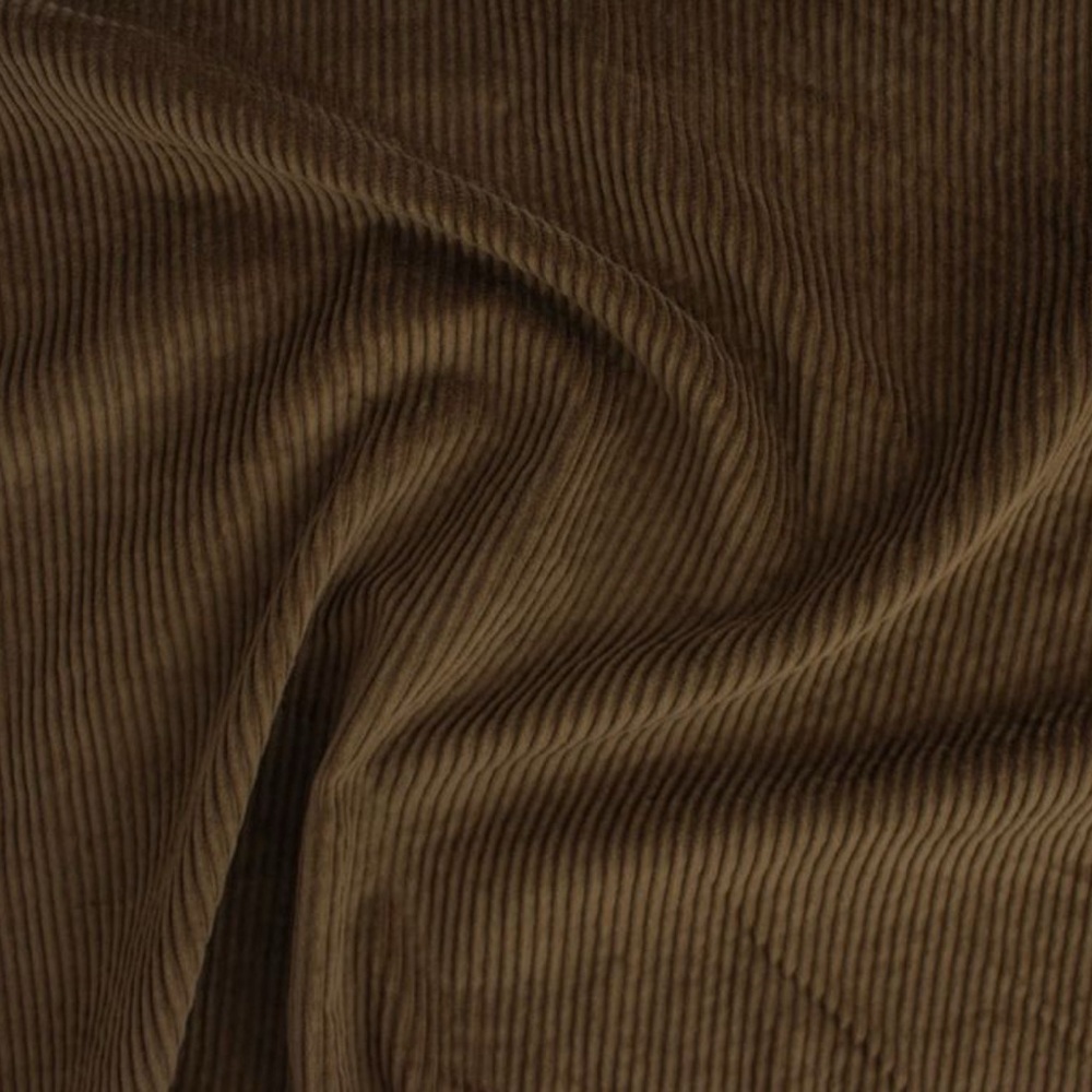 Brown Corduroy Fabric by Blackbird Fabrics